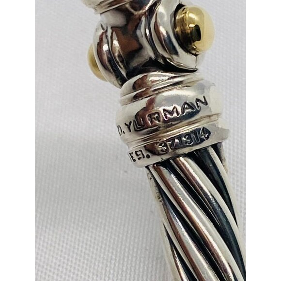 David Yurman Hinge Watch Case Bangle Bracelet 925 585 14k 8" - Picture 7 of 9